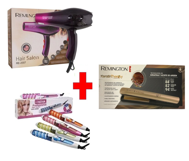 Minirizadora +secador +plancha keratina